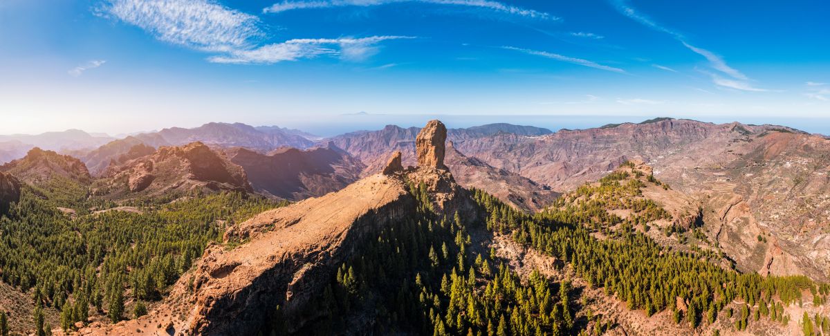 Roque Nublo v centrální části Gran Canarie