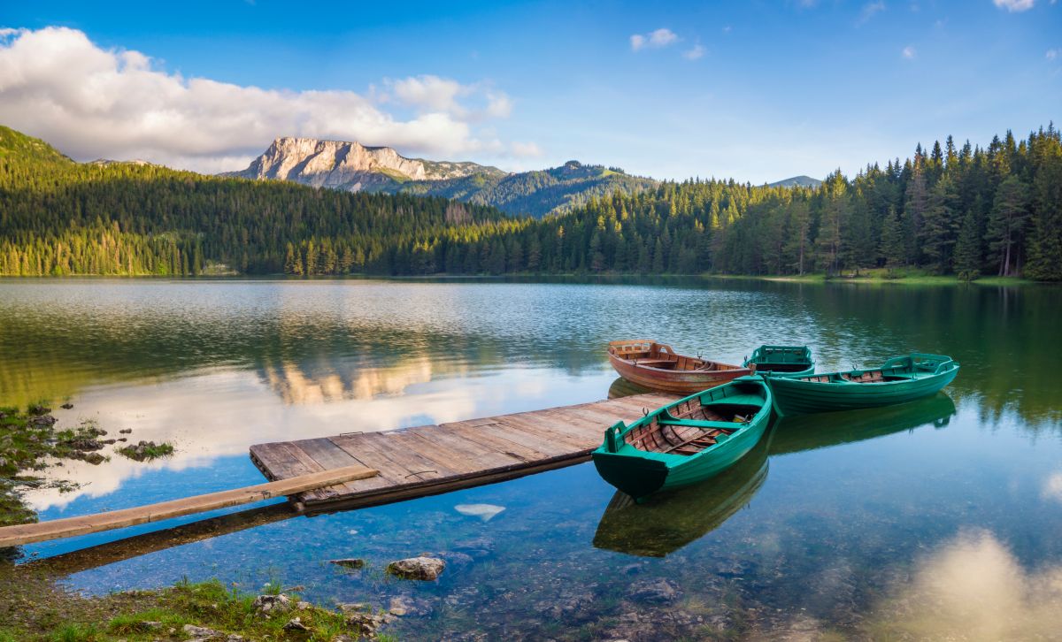Černé jezero v národním parku Durmitor