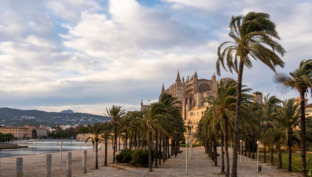 Katedrála La Seu a historické centrum Palmy na Mallorce