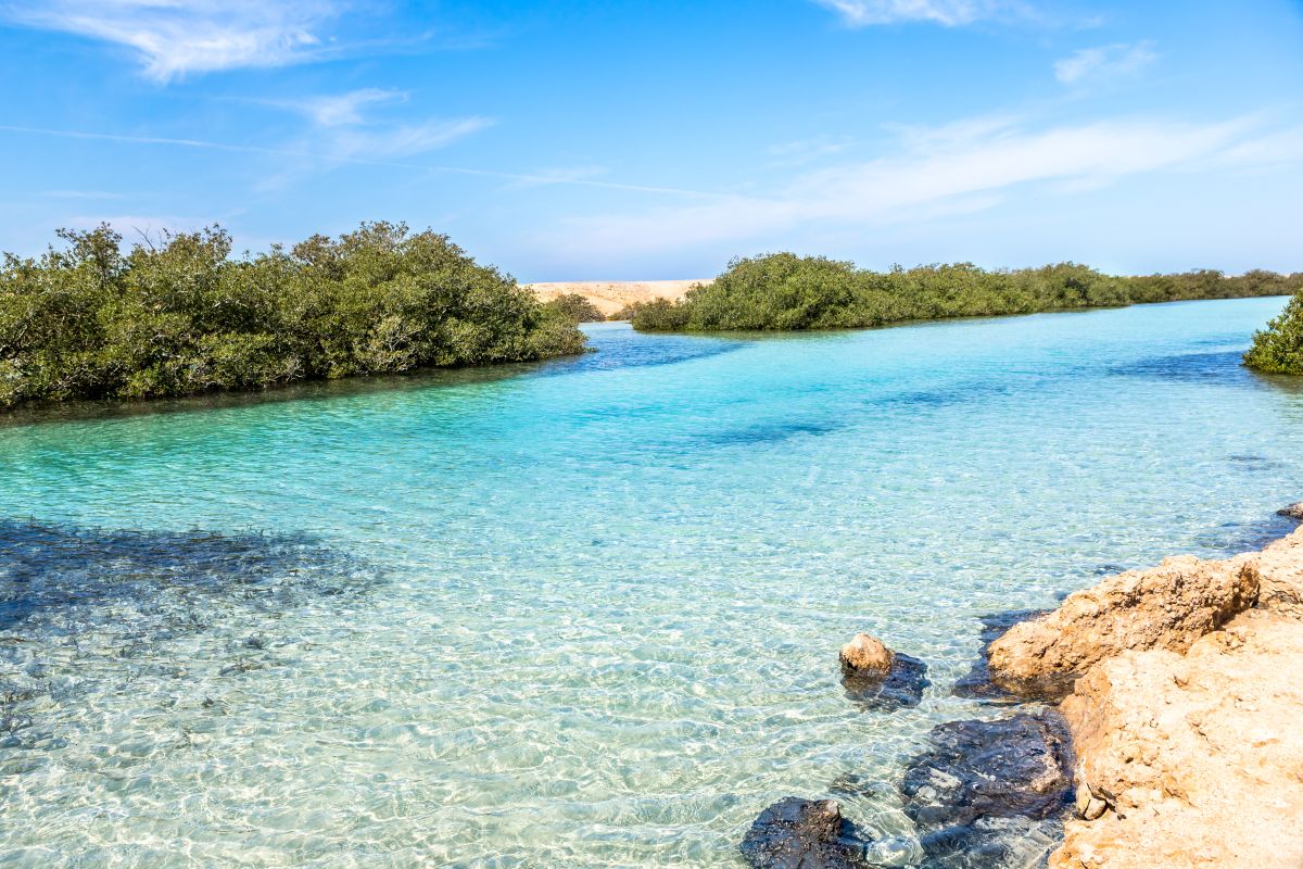 Pobřeží a Rudé moře v oblasti Sharm El Sheikh